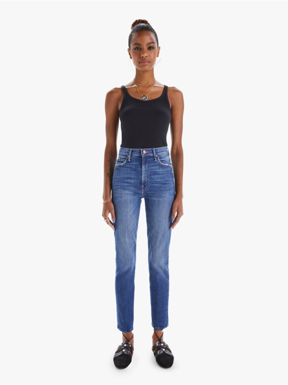 Mother Denim The Swooner Rascal Straight Leg Ankle Jean Where is my Mind size 23